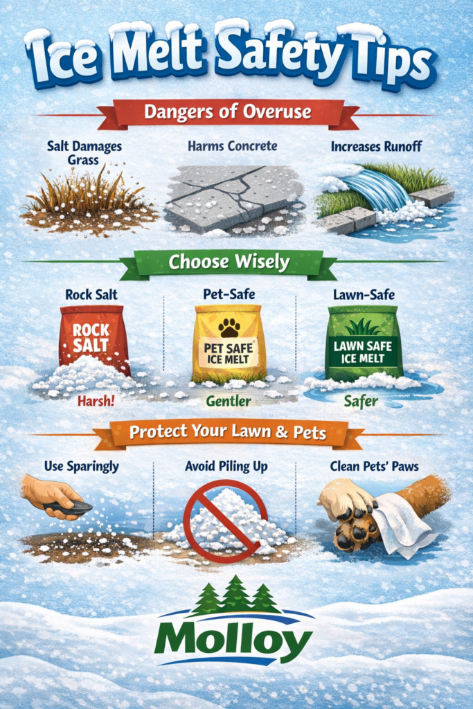 is ice melt safe for lawns